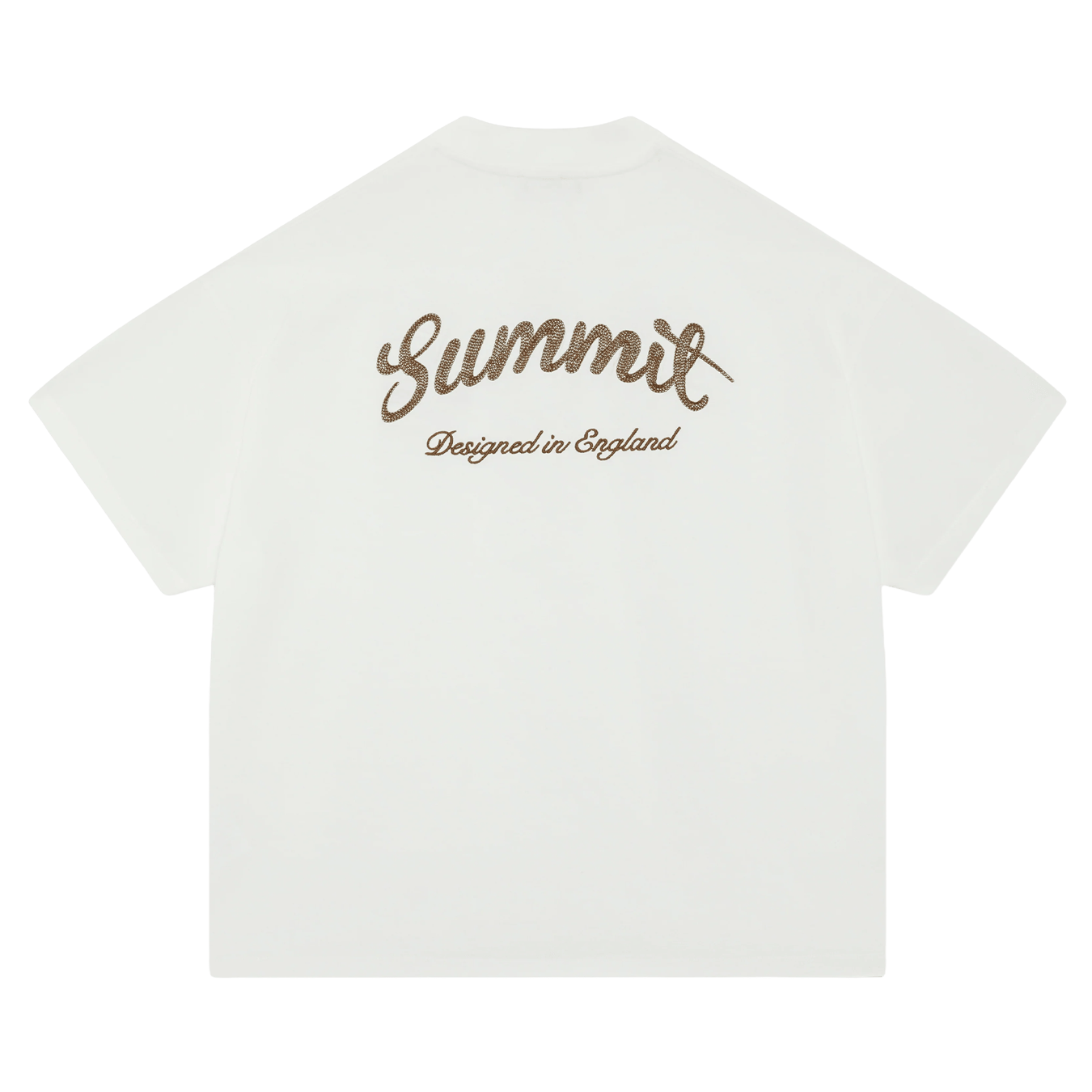 Summit Chainstitch T-Shirt 'Ecru' — XXS — Front View