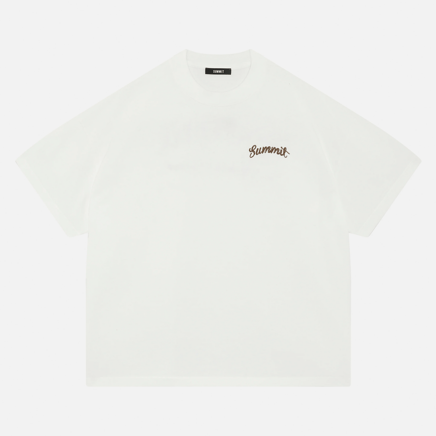 Summit Chainstitch T-Shirt 'Ecru' — XXS — Side View