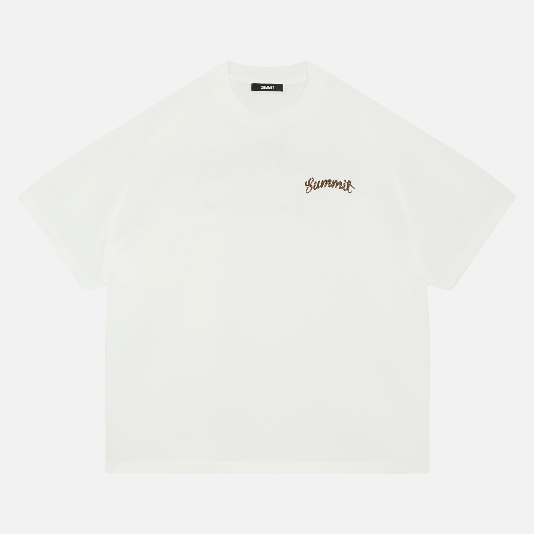 Summit Chainstitch T-Shirt 'Ecru' — XXS — Side View