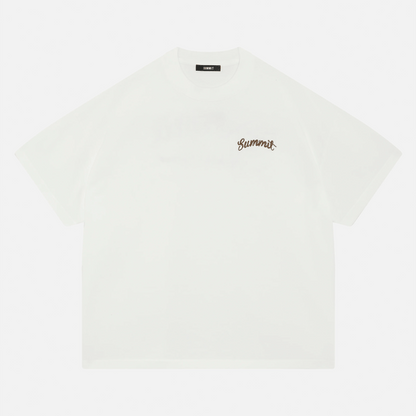 Summit Chainstitch T-Shirt 'Ecru' — XXS — Side View