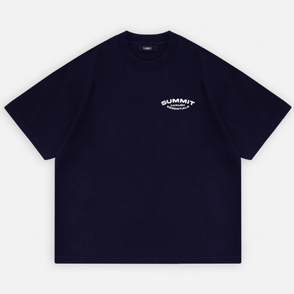 Summit Luxury Essentials T-Shirt 'Navy' — XXS — Side View
