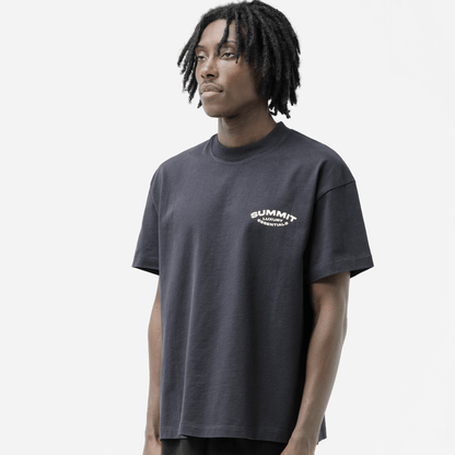 Summit Luxury Essentials T-Shirt 'Navy' — XXS — Back View