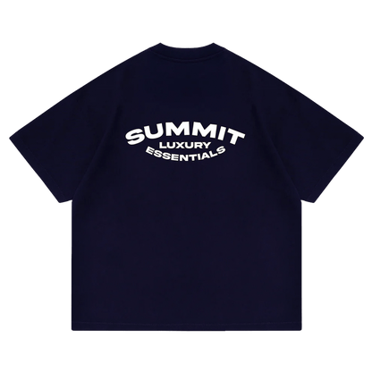 Summit Luxury Essentials T-Shirt 'Navy' — XXS — Front View