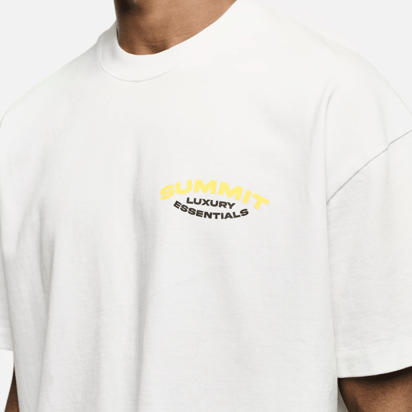 Summit Luxury Essentials T-Shirt 'White' — XXS — Back View