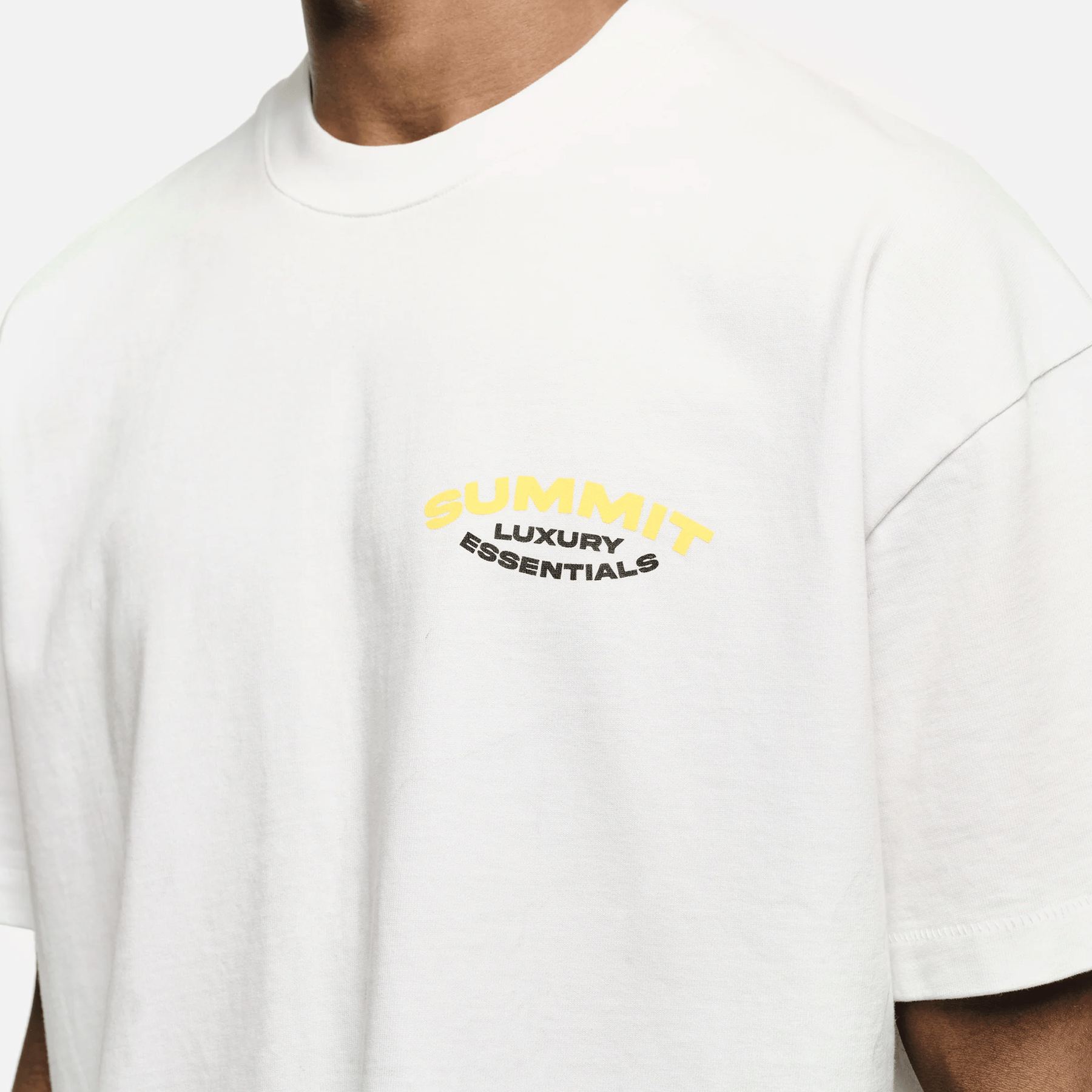 Summit Luxury Essentials T-Shirt 'White' — XXS — Back View