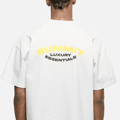 Summit Luxury Essentials T-Shirt 'White' — XXS — Top View