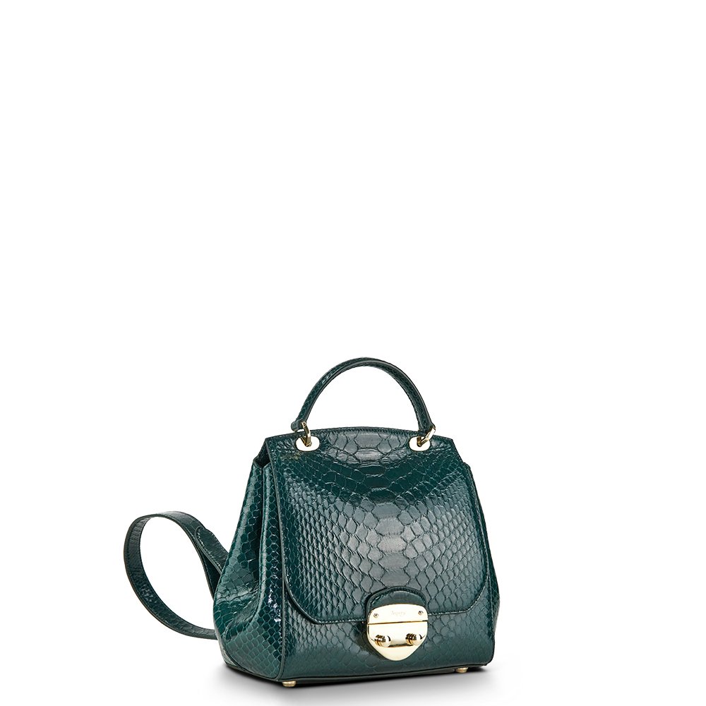 Asprey Backpack Tote in Green, Exotic — Alternate View 8
