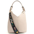 Anya Hindmarch Shoulder Bag Build a Bag - Small in Grey, Pony Skin — Front View