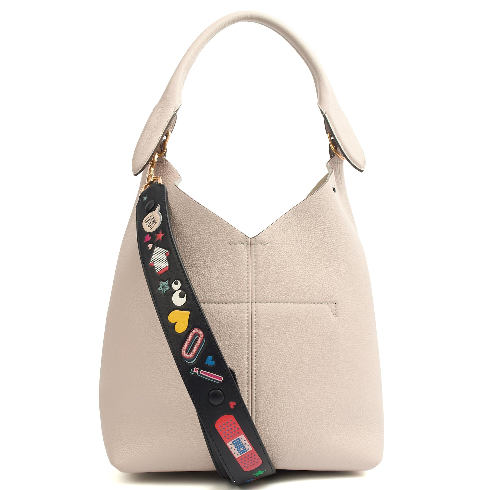 Anya Hindmarch Shoulder Bag Build a Bag - Small in Grey, Pony Skin — Alternate View 15