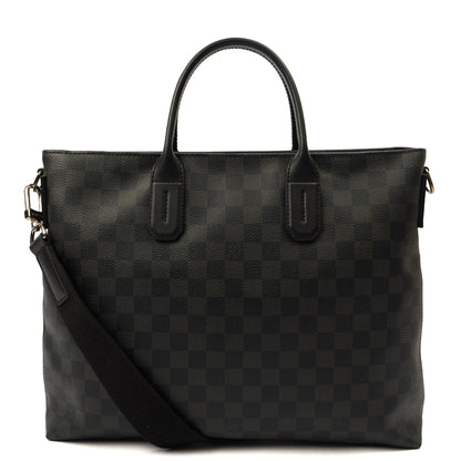 Louis Vuitton Tote 7 Day a Week  in Damier Graphite, Canvas — Back View
