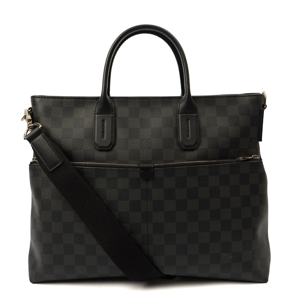 Louis Vuitton Tote 7 Day a Week  in Damier Graphite, Canvas — Front View