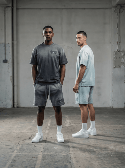Legende Paris LND GRADIENT SHORT - CHARCOAL WASHED — XS — Lifestyle View