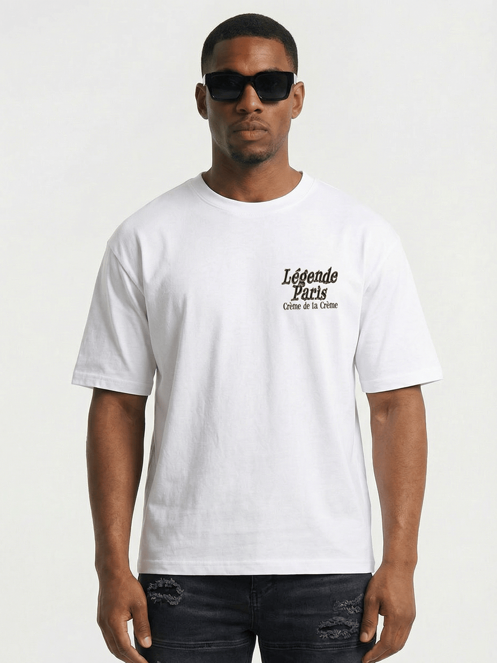 Legende Paris Creme De La Creme T-Shirt - White — XS — Back View