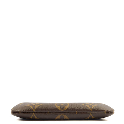 Louis Vuitton Key Ring Key Pouch in Monogram, Canvas — Top View