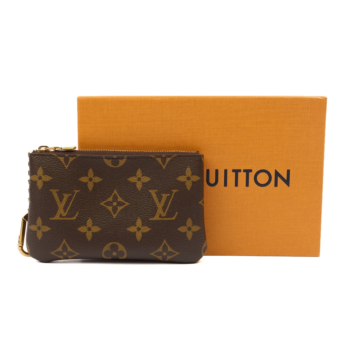 Louis Vuitton Key Ring Key Pouch in Monogram, Canvas — Lifestyle View