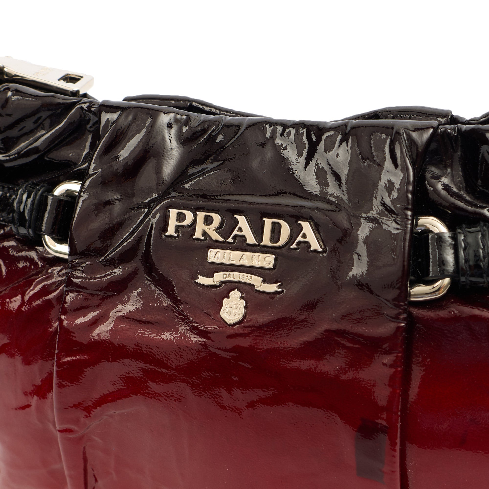Prada Shoulder Bag Shoulder Bag in Red, Patent Leather — Alternate View 14