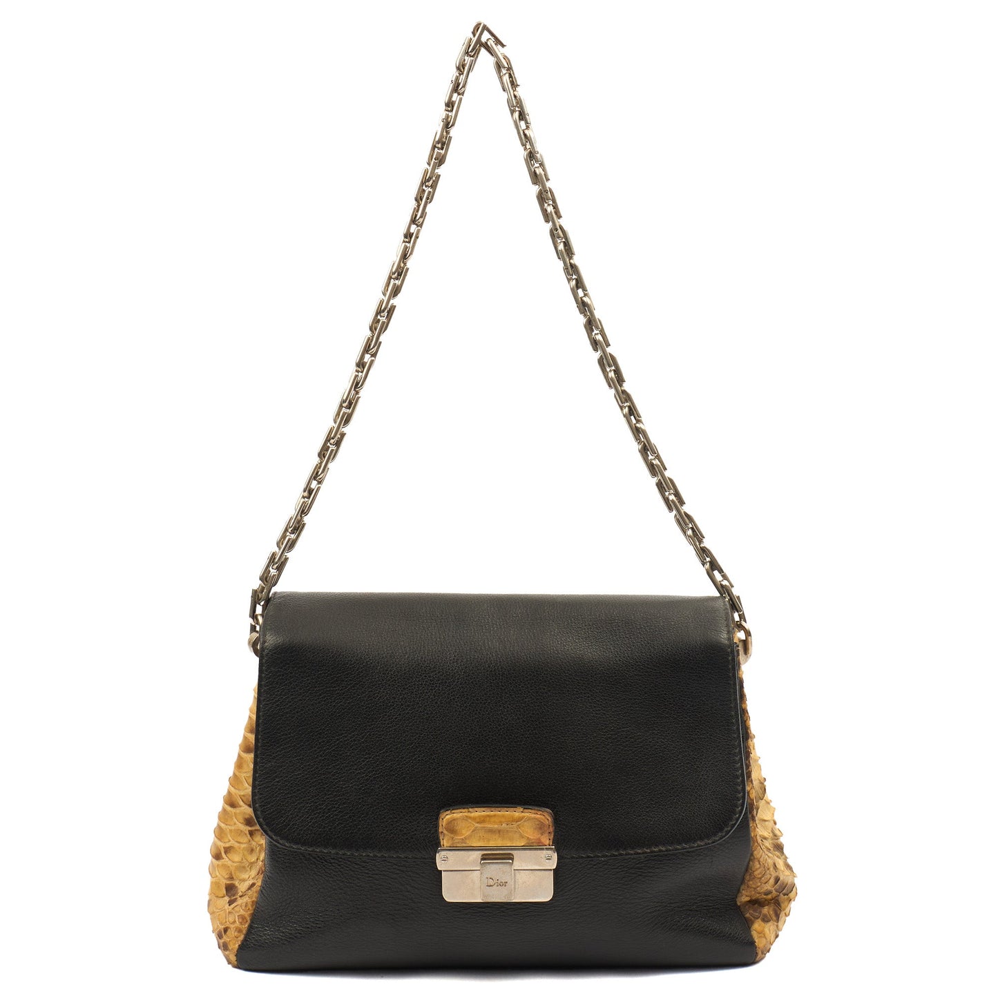 Christian Dior Shoulder Bag Diorling - Small in Black, Exotic Effect Leather — Alternate View 7