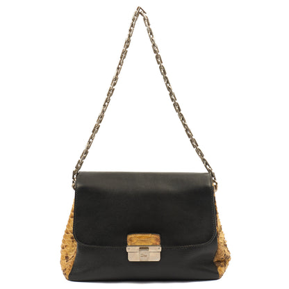 Christian Dior Shoulder Bag Diorling - Small in Black, Exotic Effect Leather — Alternate View 7