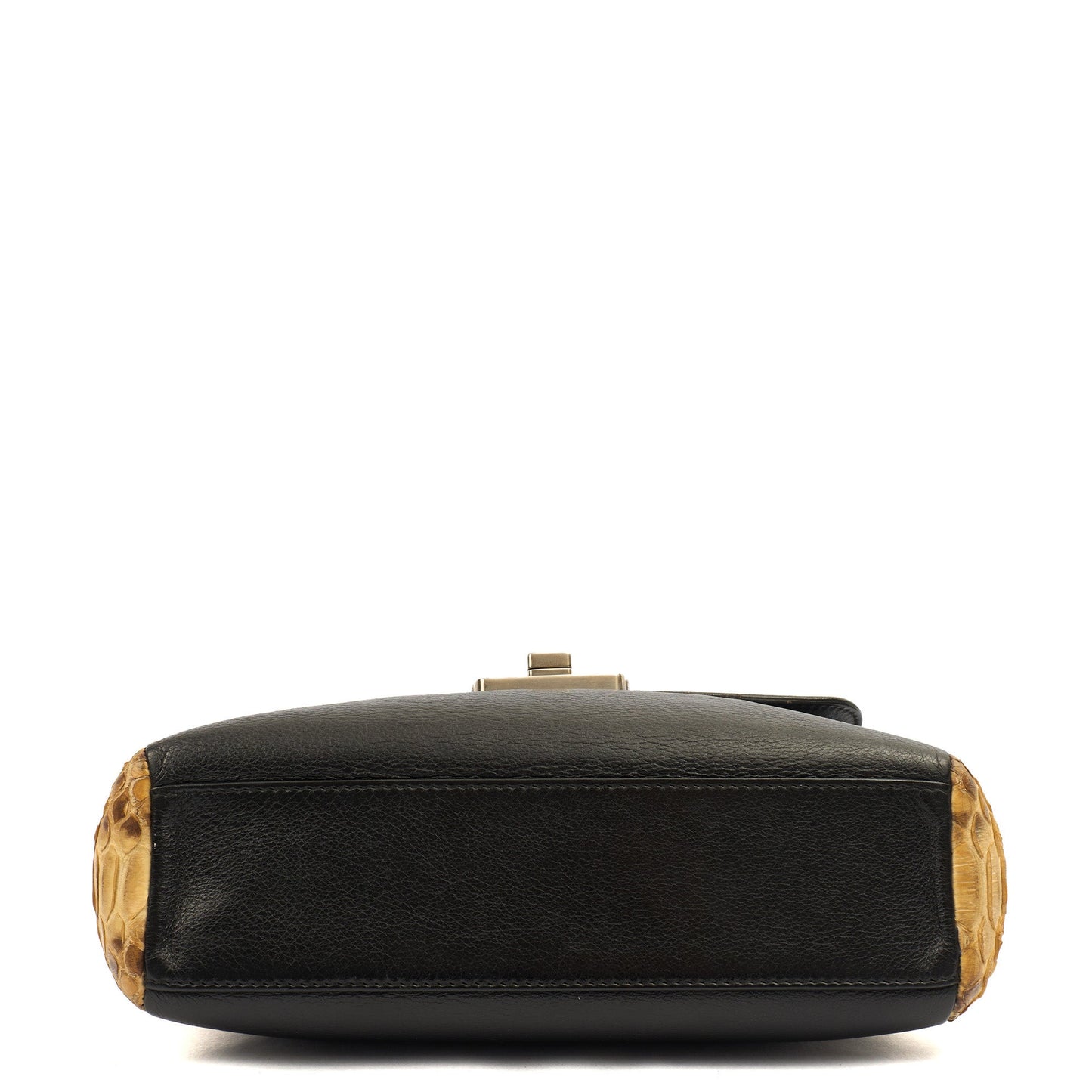 Christian Dior Shoulder Bag Diorling - Small in Black, Exotic Effect Leather — Detail View