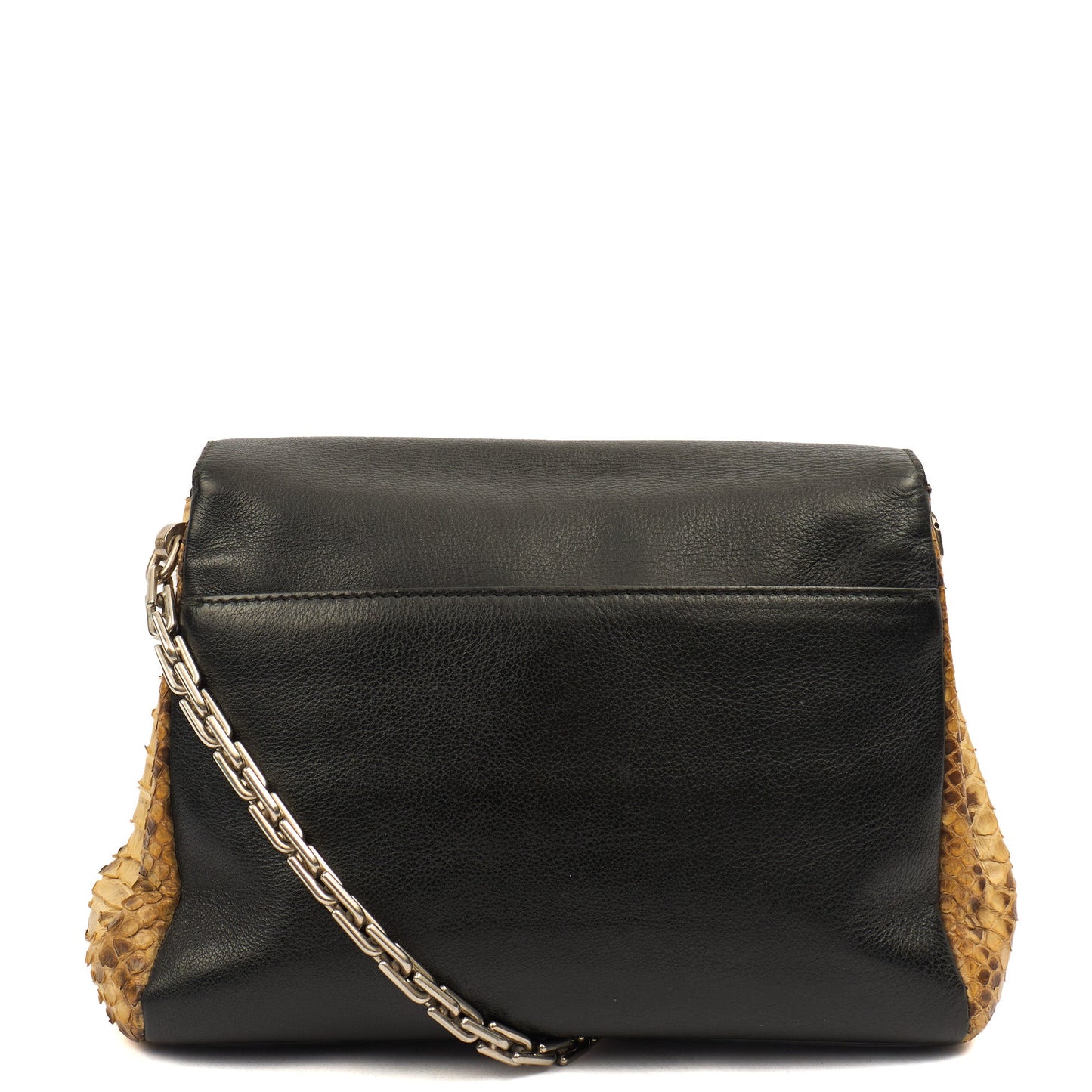 Christian Dior Shoulder Bag Diorling - Small in Black, Exotic Effect Leather — Top View