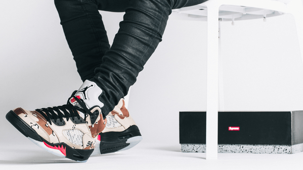 AIR JORDAN 5 RETRO SUPREME "SUPREME" CAMO — UK 3 | EU 35.5 | US 3.5 — Alternate View 7