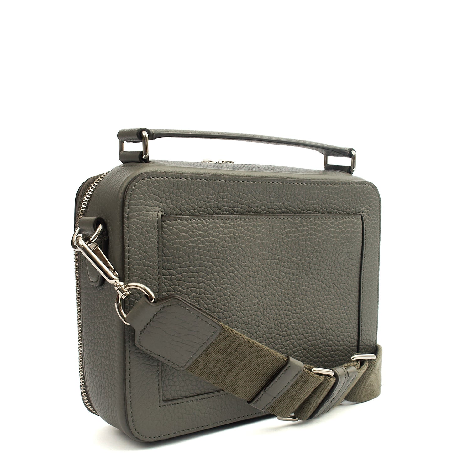 Mulberry Cross Body Belgrave - Crossbody Messenger in Charcoal Grey, Leather — Side View