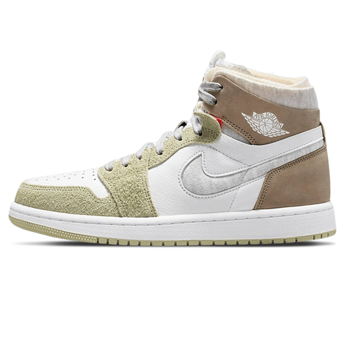 Air Jordan 1 High Zoom Comfort Wmns 'Olive Aura' — UK 2.5 | EU 35.5 | US 5 — Front View
