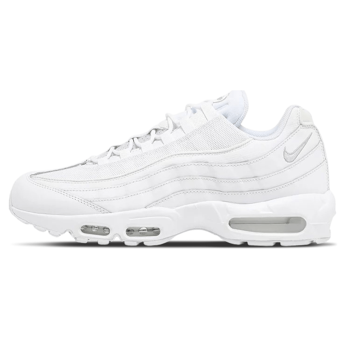 Nike Air Max 95 Essential 'Triple White' — UK 3 | EU 35.5 | US 3.5 — Front View