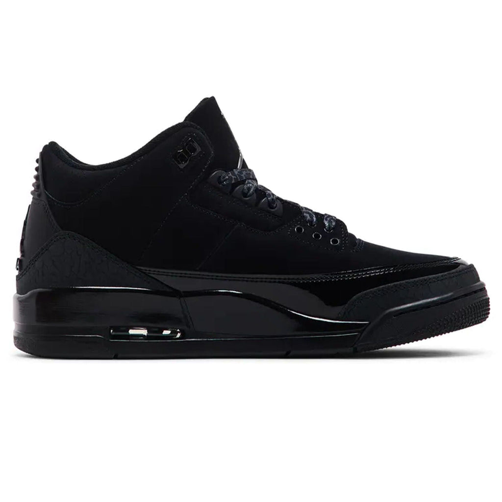 Air Jordan 3 Retro 'Black Cat' 2025 — UK 3 | EU 35.5 | US 3.5 — Side View