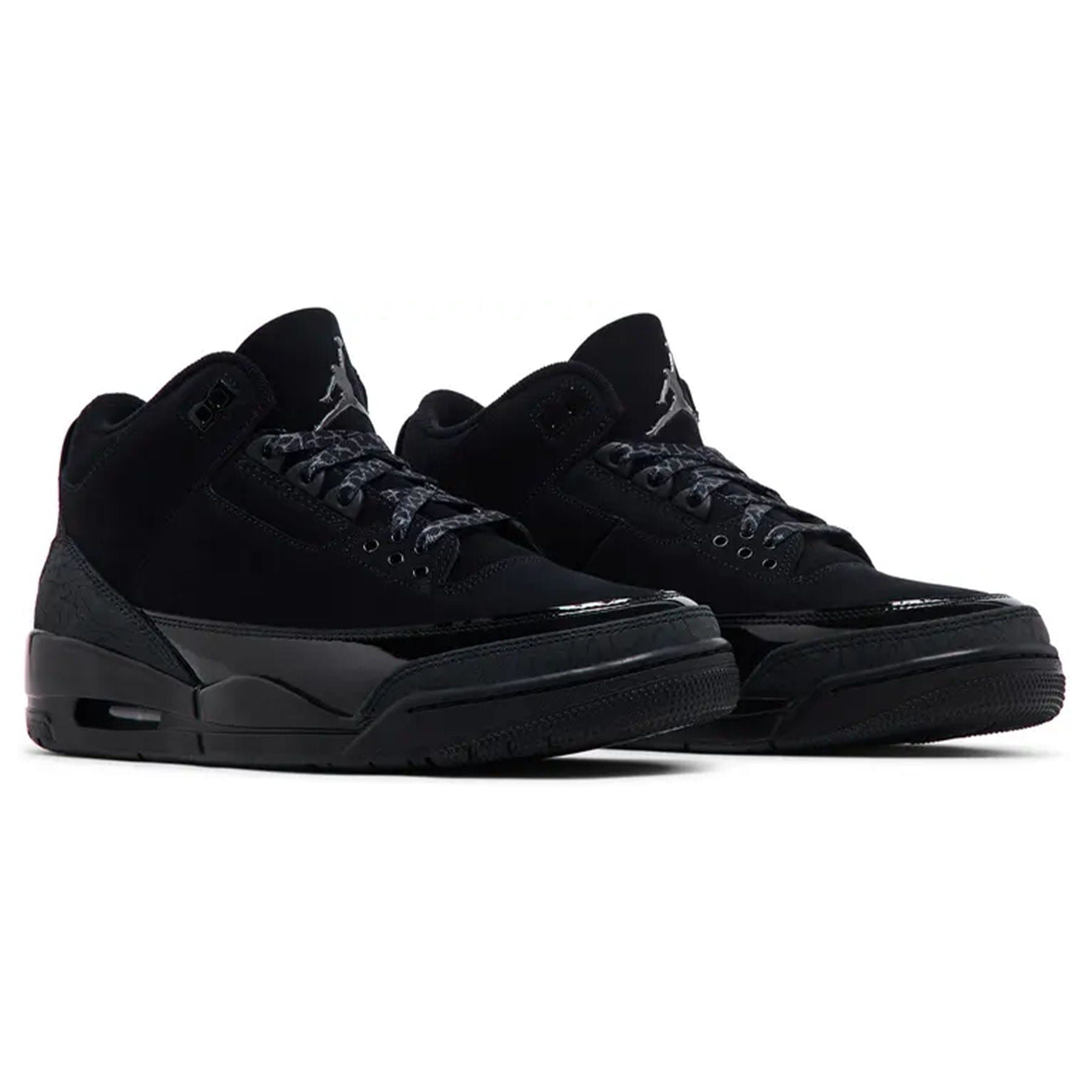 Air Jordan 3 Retro 'Black Cat' 2025 — UK 3 | EU 35.5 | US 3.5 — Back View