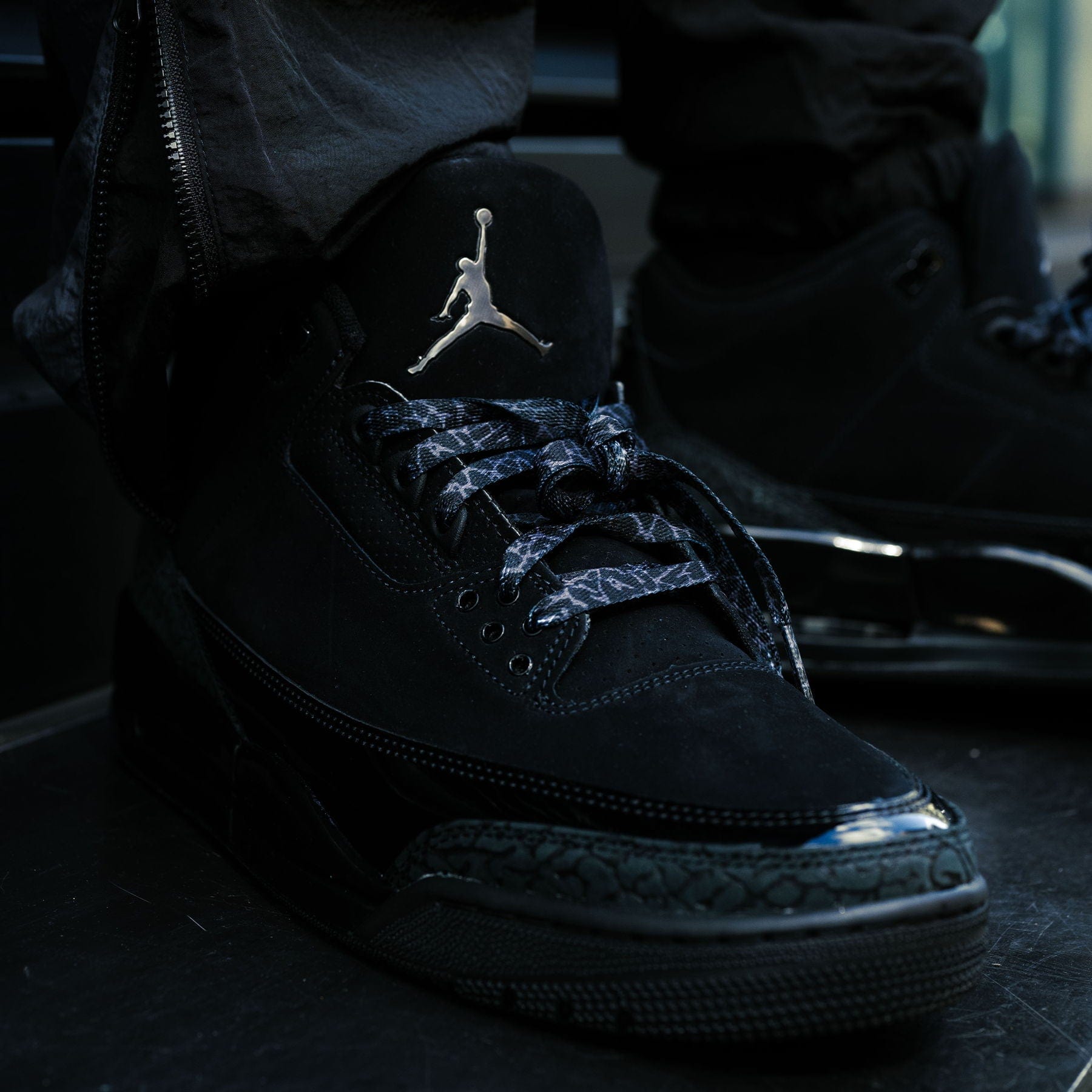 Air Jordan 3 Retro 'Black Cat' 2025 — UK 3 | EU 35.5 | US 3.5 — Lifestyle View