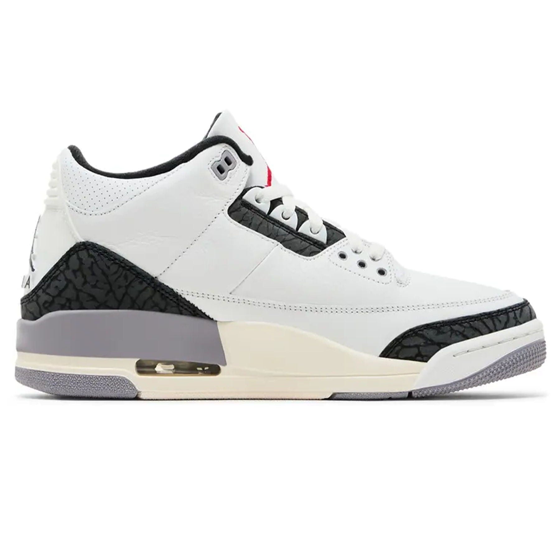 Air Jordan 3 Retro 'Cement Grey' — UK 3 | EU 35.5 | US 3.5 — Side View
