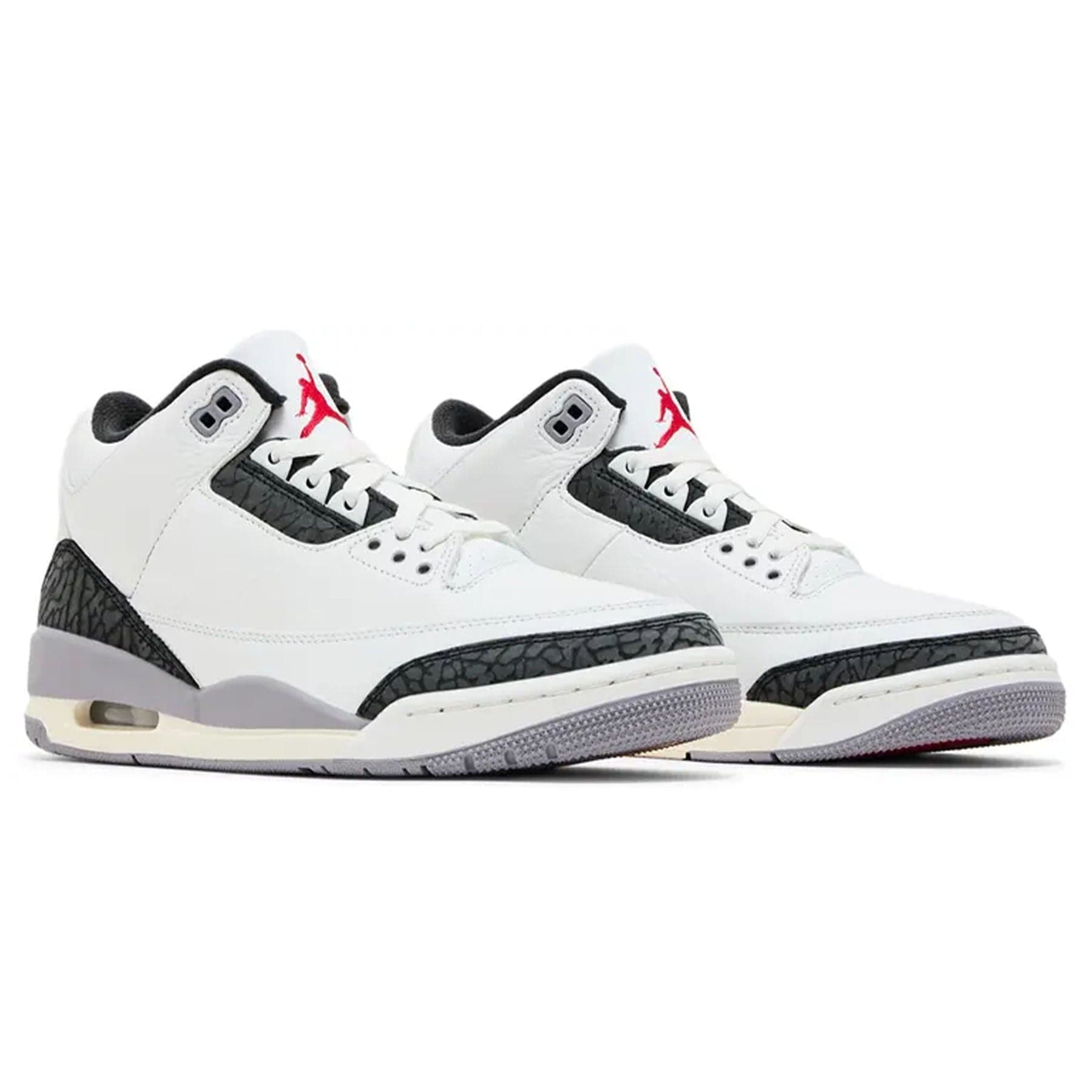 Air Jordan 3 Retro 'Cement Grey' — UK 3 | EU 35.5 | US 3.5 — Back View