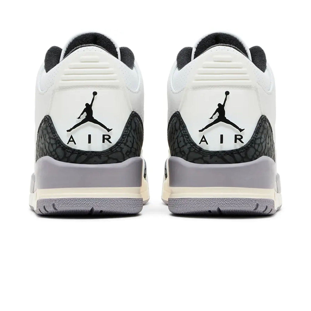 Air Jordan 3 Retro 'Cement Grey' — UK 3 | EU 35.5 | US 3.5 — Top View
