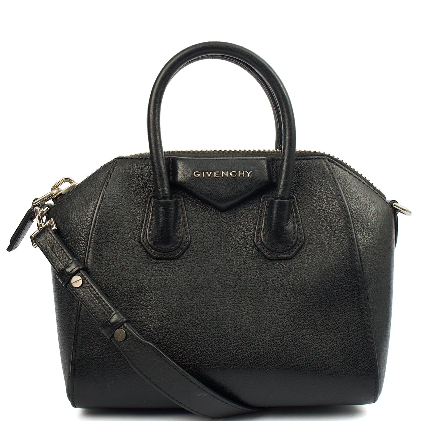 Givenchy Cross Body Antigona - Mini in Black, Leather — Front View