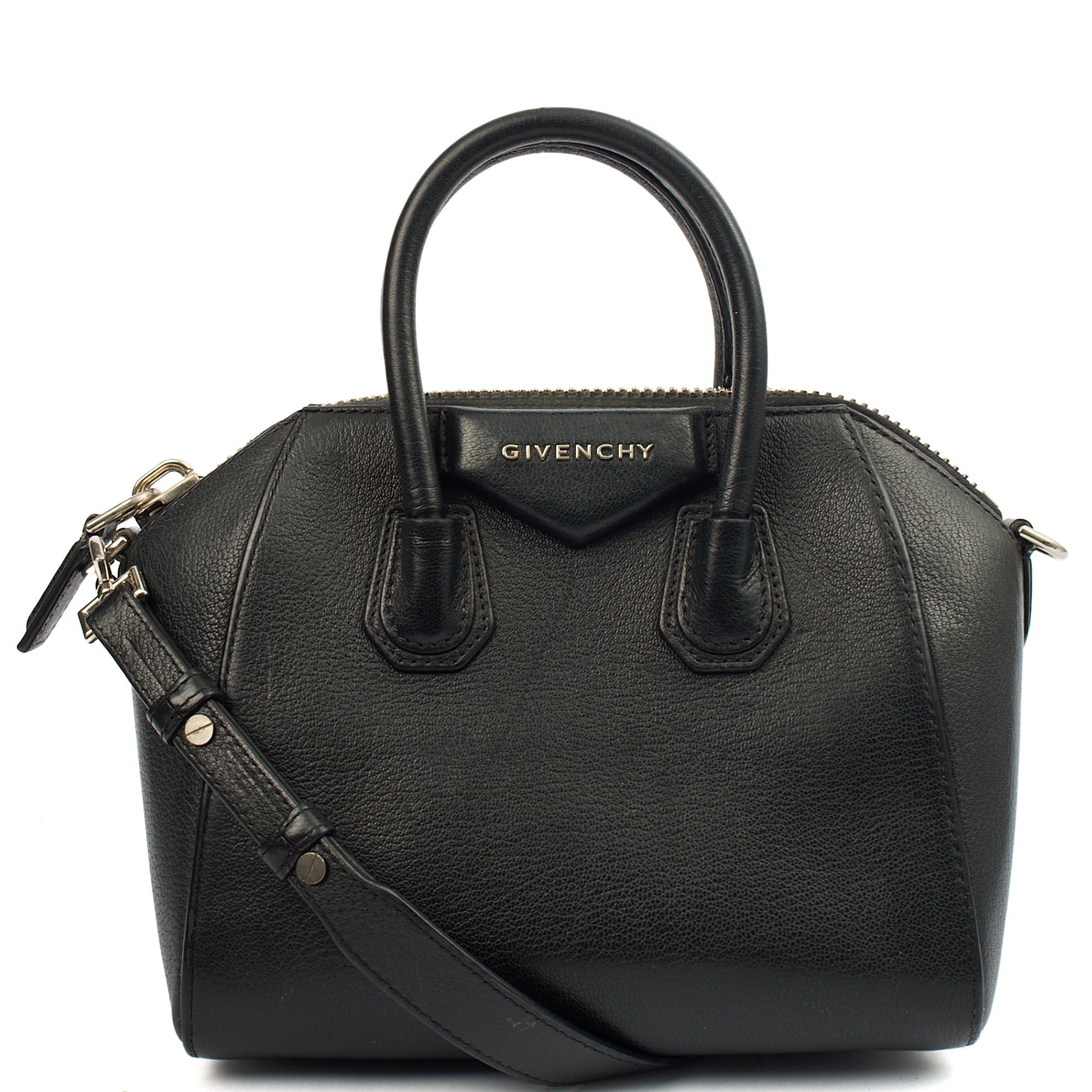 Givenchy Cross Body Antigona - Mini in Black, Leather — Front View