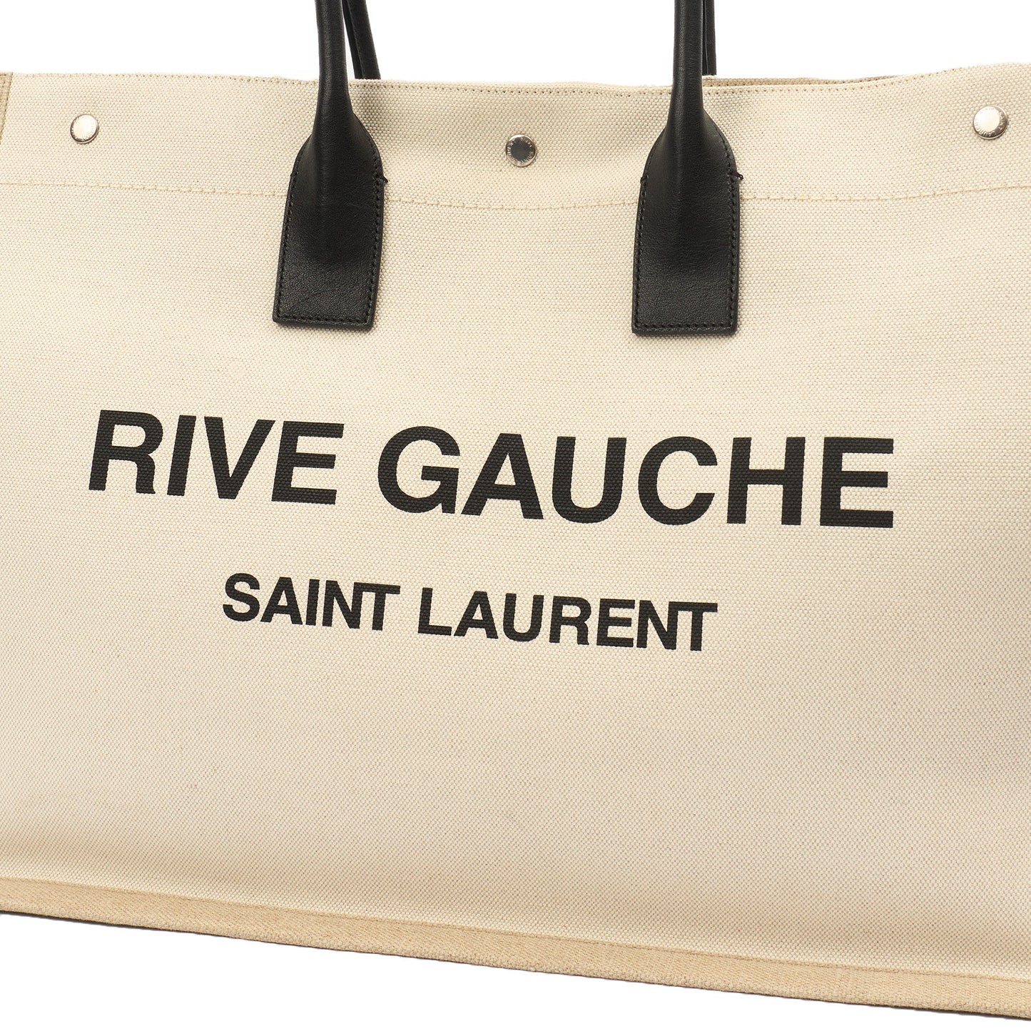 Saint Laurent Tote Rive Gauche Tote in Neutral, Fabric — Alternate View 20