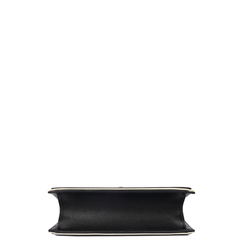 Chanel Shoulder Bag Flap Bag in Black, Calfskin Leather — Alternate View 22