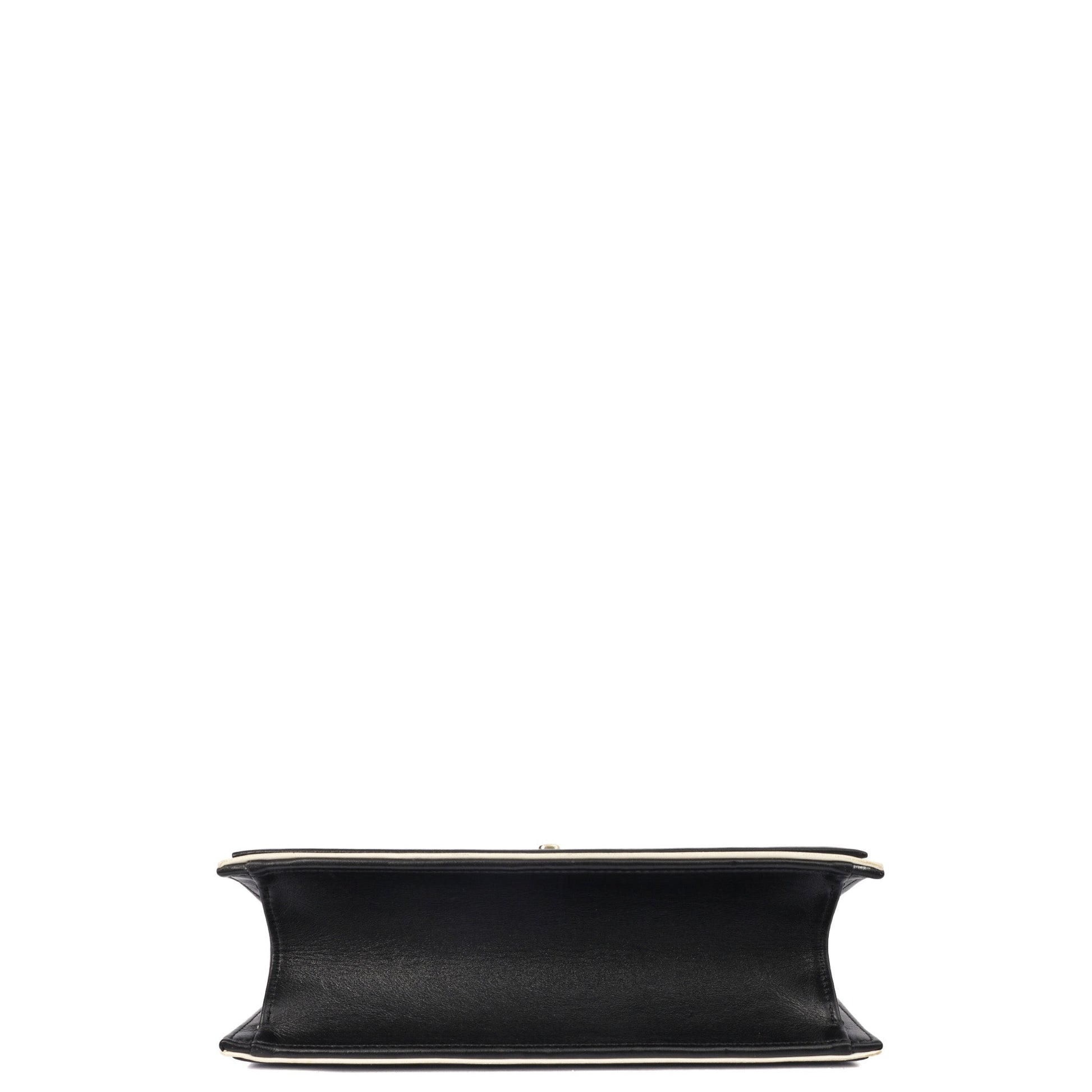 Chanel Shoulder Bag Flap Bag in Black, Calfskin Leather — Alternate View 13