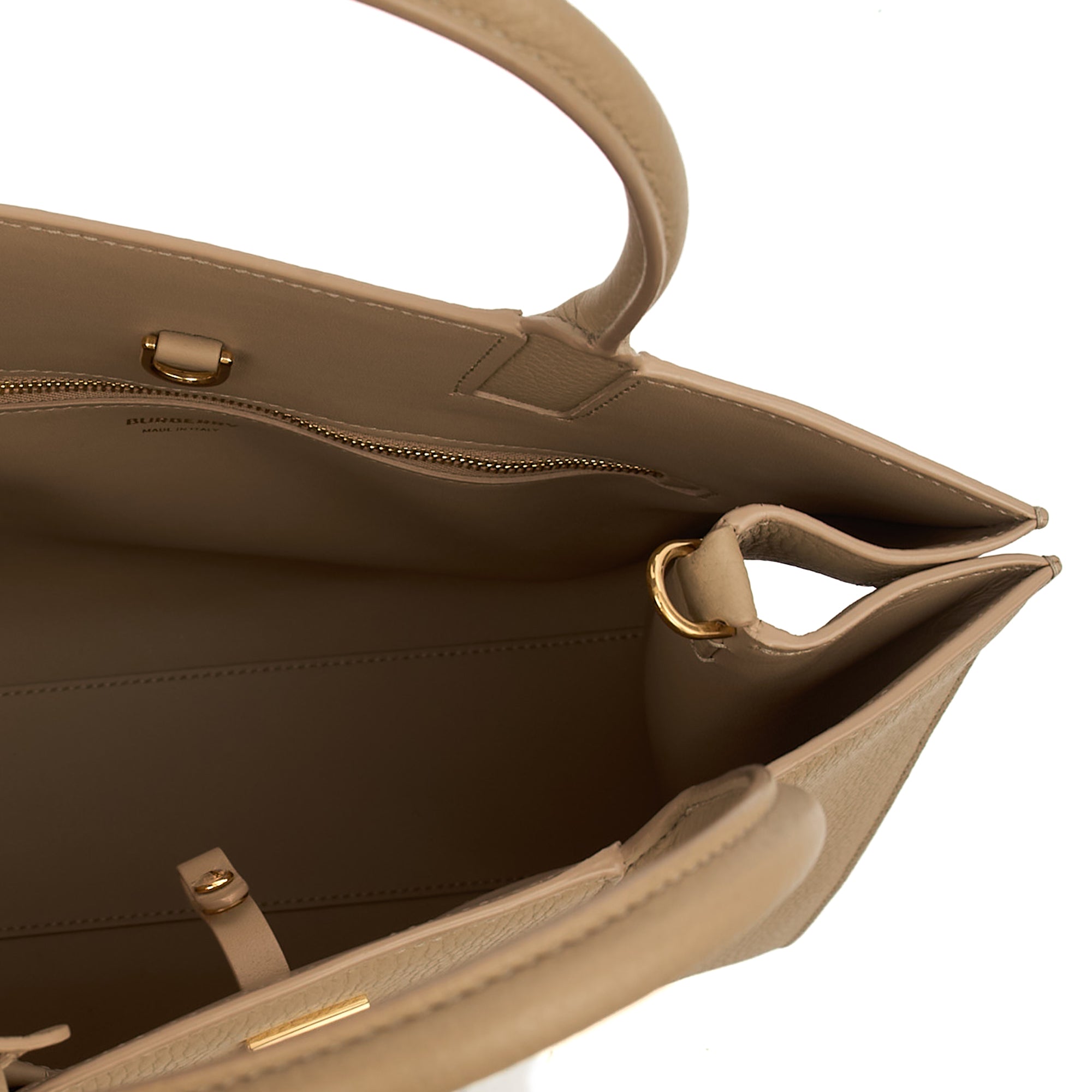 Burberry Tote Frances Tote in Neutral, Leather — Alternate View 7