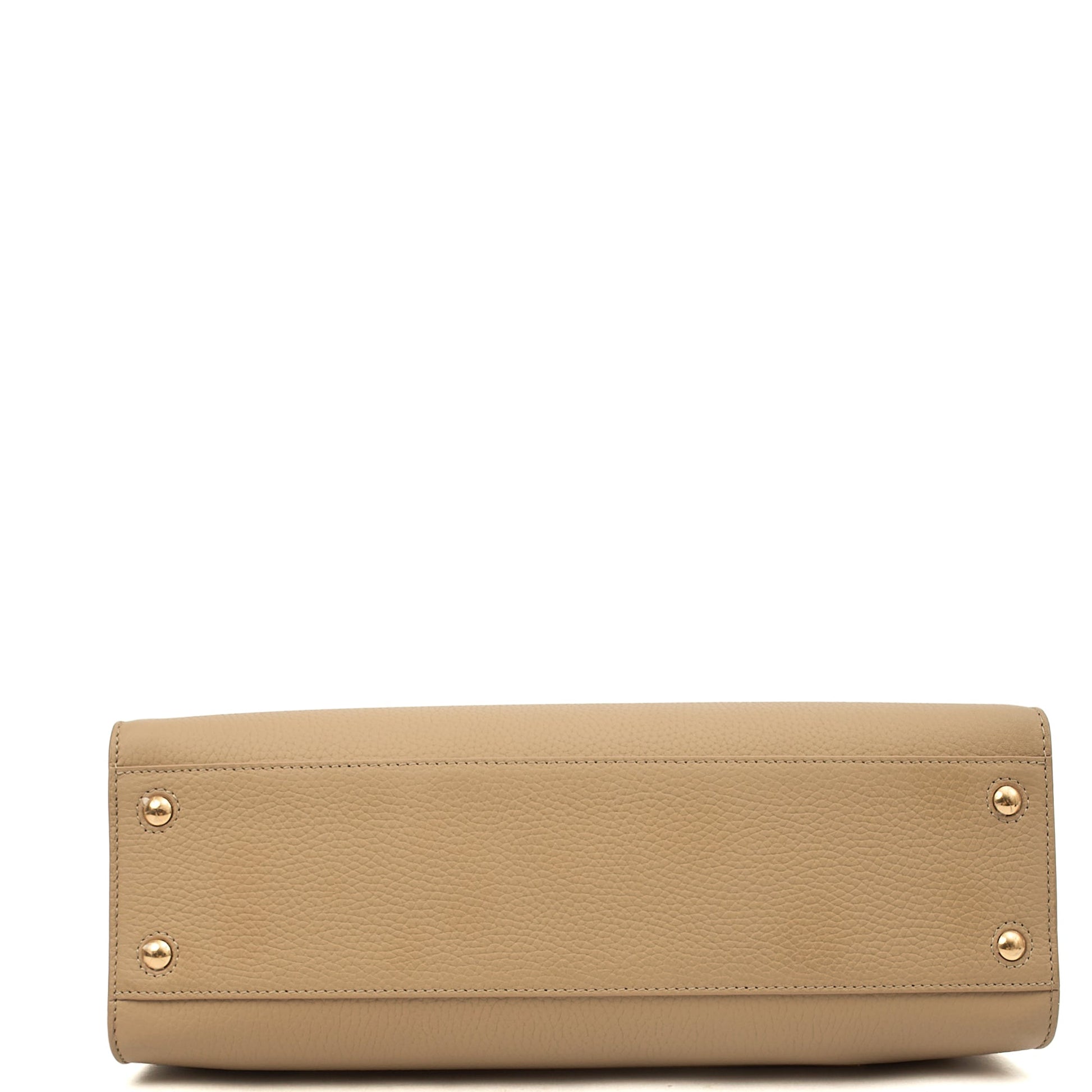 Burberry Tote Frances Tote in Neutral, Leather — Top View