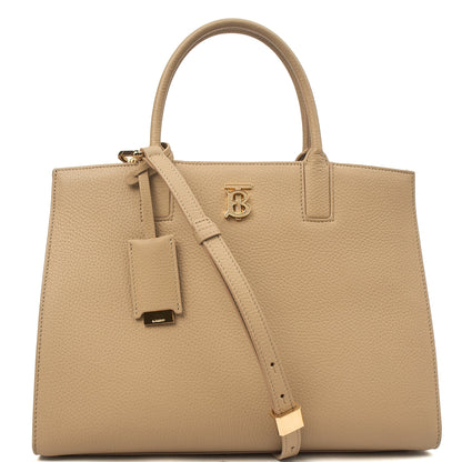 Burberry Tote Frances Tote in Neutral, Leather — Alternate View 8
