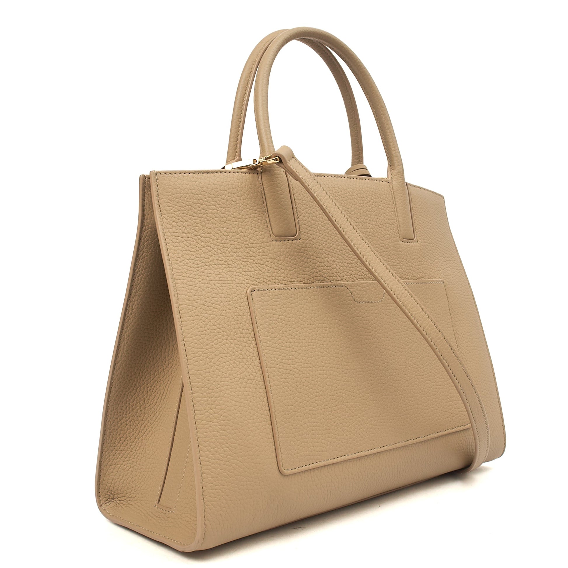 Burberry Tote Frances Tote in Neutral, Leather — Alternate View 9