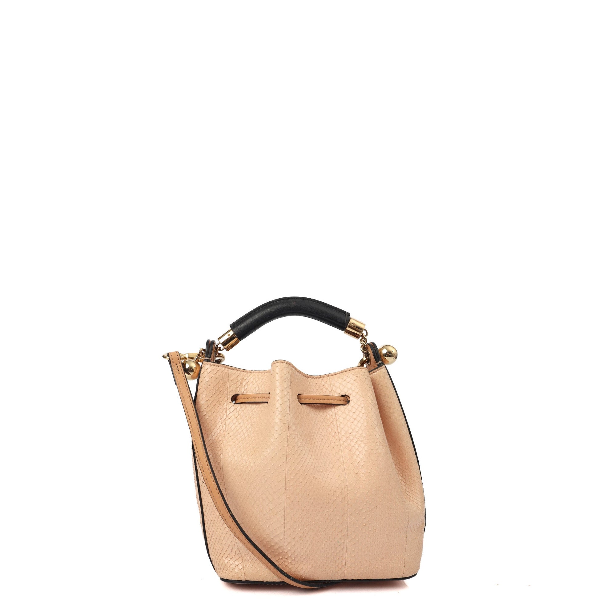 Chloe Bucket Bag Tote in Pink, Exotic Effect Leather — Alternate View 9
