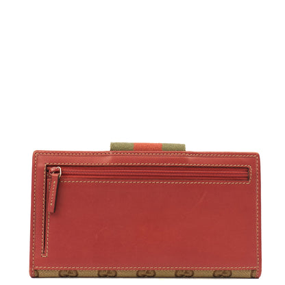 Gucci Purse Wallet in Brown, GG Canvas — Top View