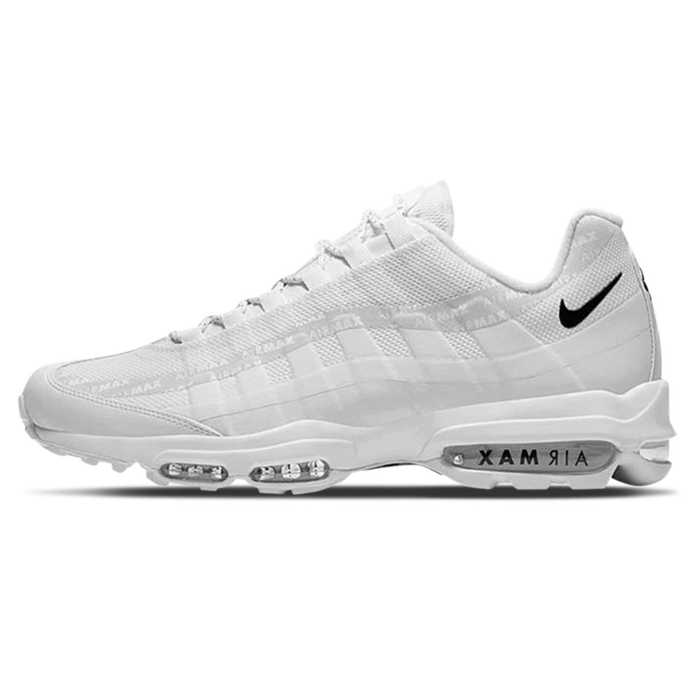 Nike Air Max 95 'Reflective Stripe - White' — UK 3 | EU 35.5 | US 3.5 — Front View