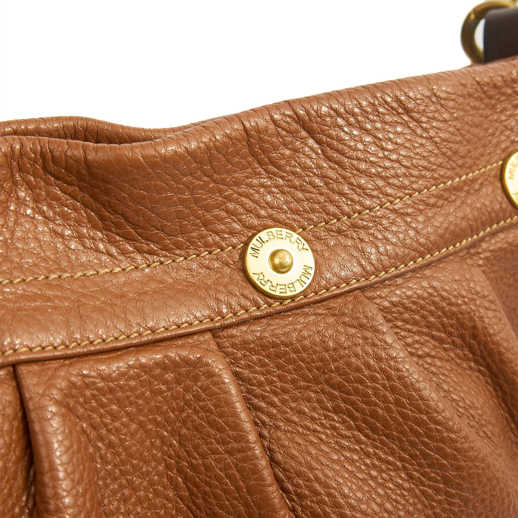 Mulberry Tote Mitzy Tote in Oak, Calfskin Leather — Lifestyle View