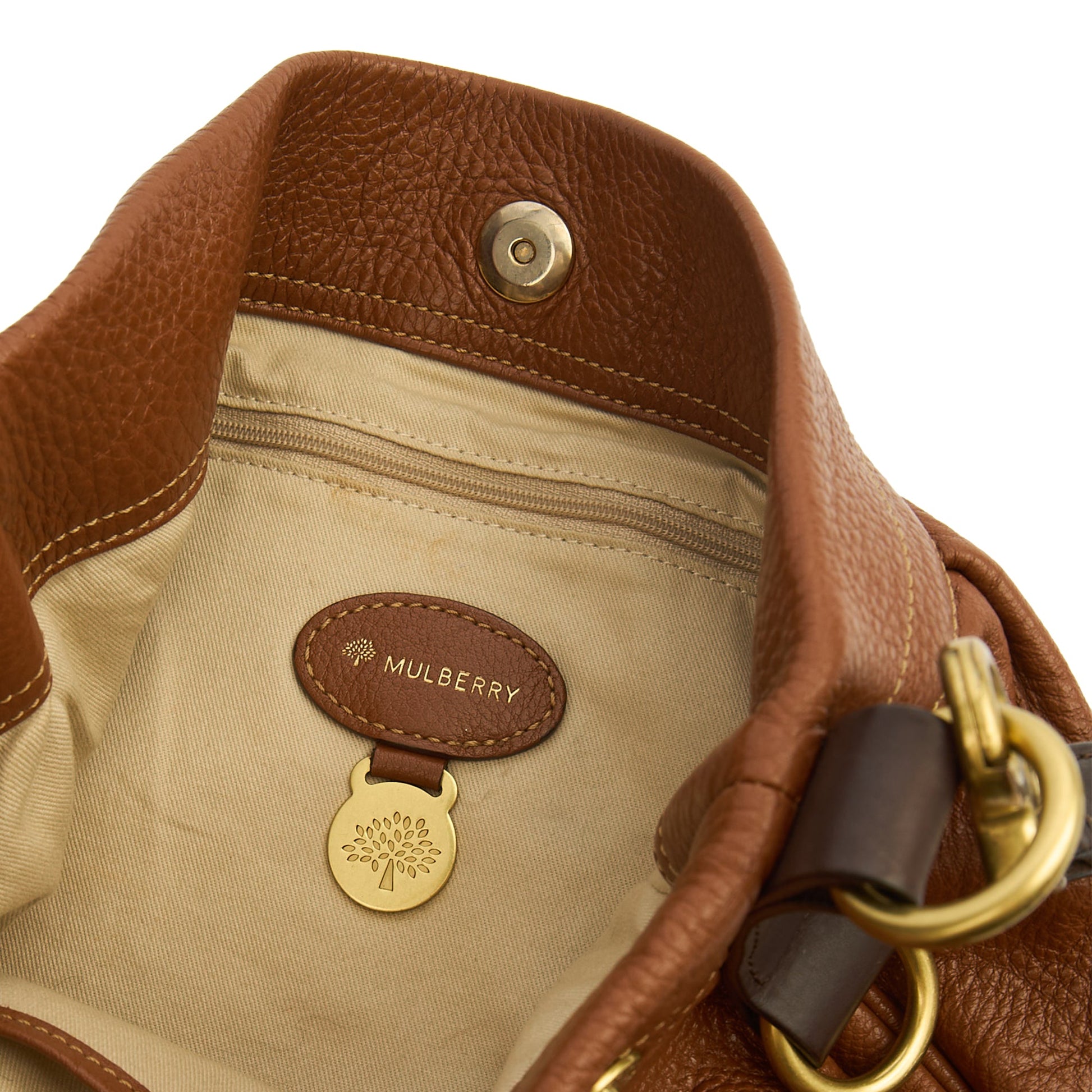 Mulberry Tote Mitzy Tote in Oak, Calfskin Leather — Alternate View 11