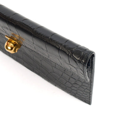 Alexander McQueen Clutch Box Clutch Skull in Black, Leather — Detail View