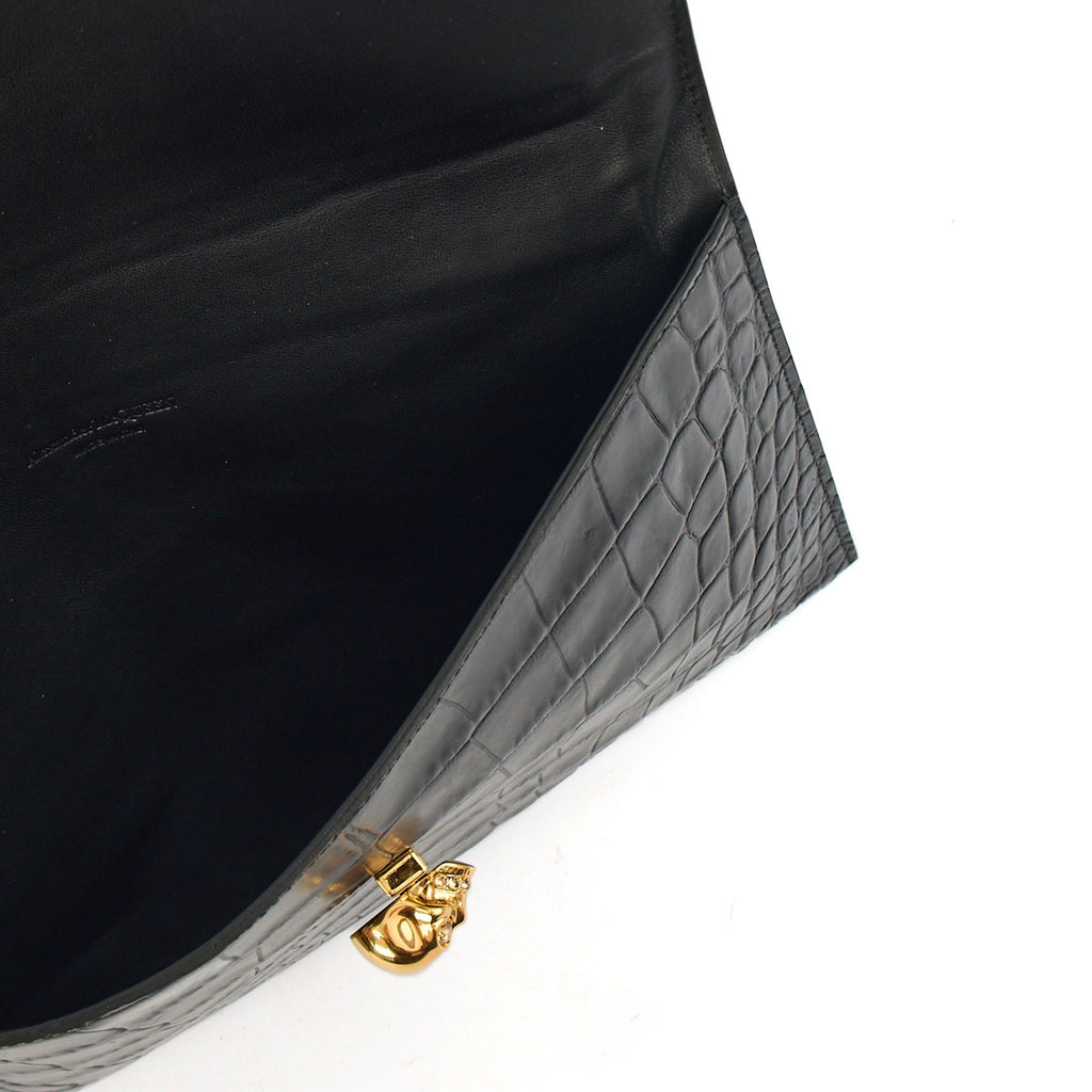 Alexander McQueen Clutch Box Clutch Skull in Black, Leather — Alternate View 7